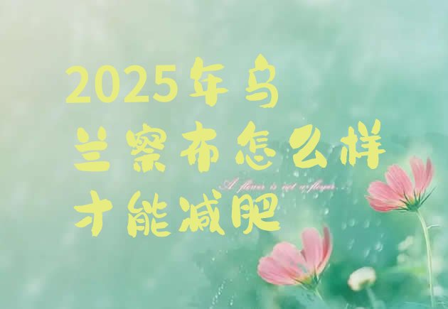 十大2025年乌兰察布怎么样才能减肥排行榜