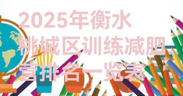 十大2025年衡水桃城区训练减肥营排名一览表排行榜