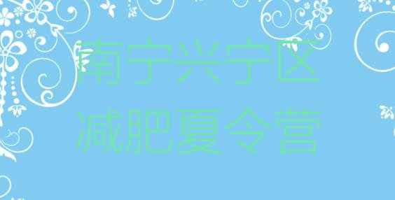十大2025年南宁兴宁区减肥营排行榜