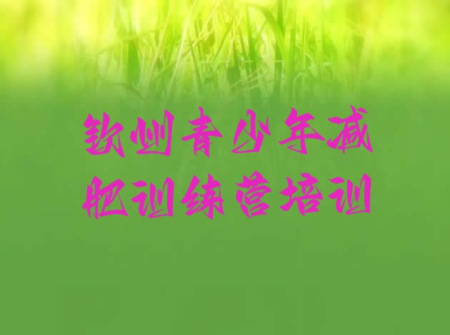 十大2025年钦州减肥训练营哪里好十大排名排行榜