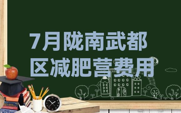 十大7月陇南武都区减肥营费用排行榜