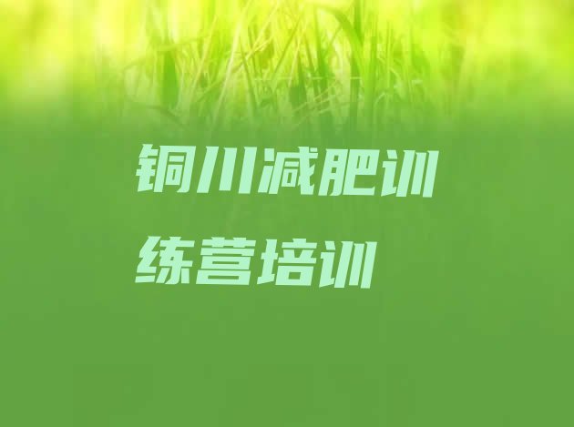 十大2025年铜川减肥训练营怎么样推荐一览排行榜