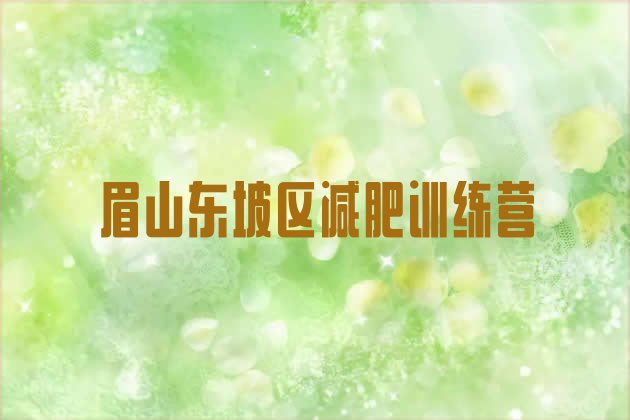 十大2025年眉山东坡区哪的封闭减肥训练营好推荐一览排行榜