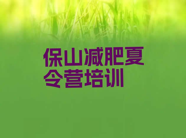 十大2025年保山隆阳区减肥特训营排行榜