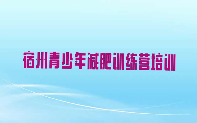 十大2025年宿州有没有减肥的训练营排名top10排行榜