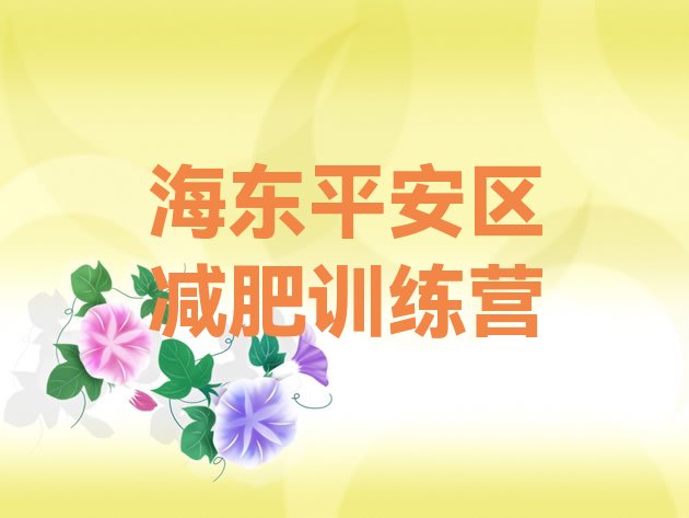 十大海东平安区健康减肥训练营排行榜