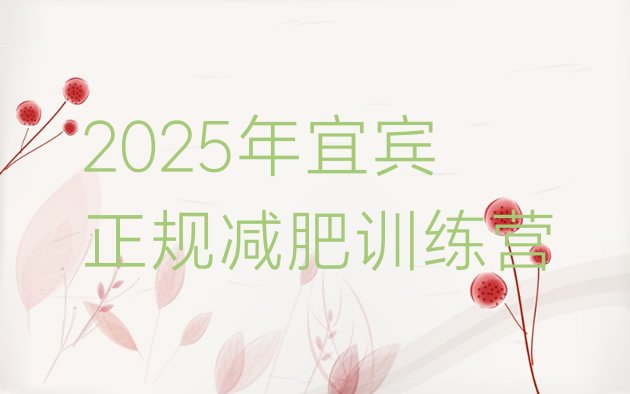 十大2025年宜宾正规减肥训练营排行榜