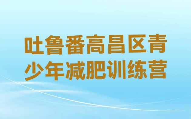 十大吐鲁番高昌区减肥训练营价格排行榜