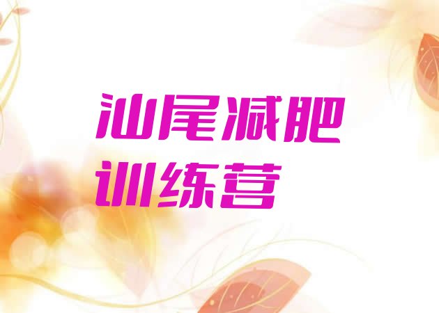 十大2025年汕尾有名的减肥训练营排行榜