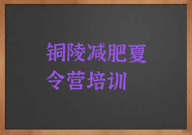 十大2025年铜陵减肥集中营排行榜