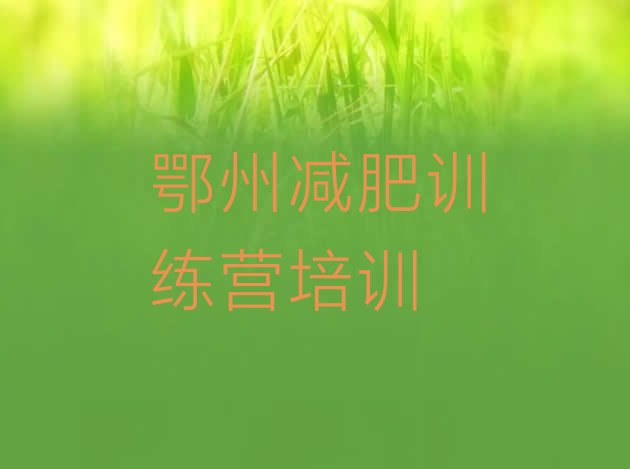 十大鄂州鄂城区减肥营推荐一览排行榜