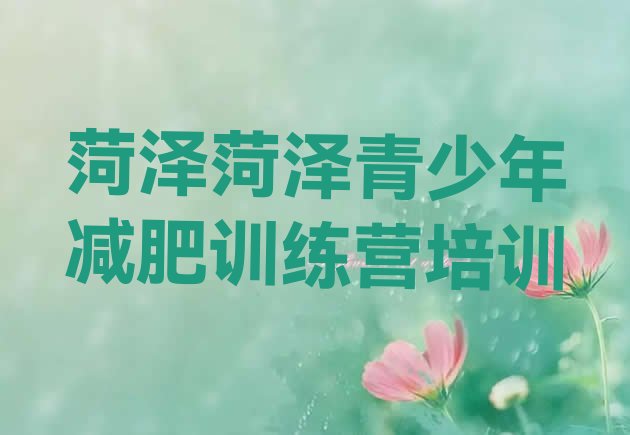 十大2025年菏泽集中减肥训练营排行榜