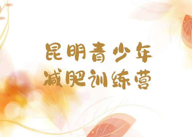 十大2025年昆明集体减肥训练营推荐一览排行榜