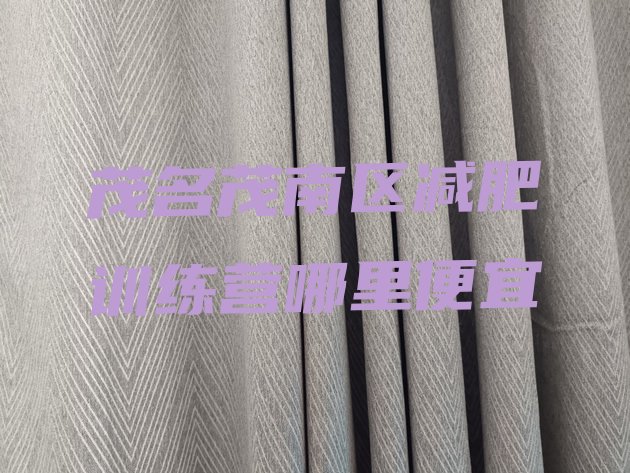 十大茂名茂南区减肥训练营哪里便宜排行榜