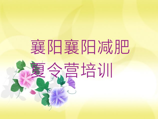 十大襄阳襄城区减肥特训营排行榜