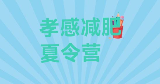 十大孝感减肥瘦身训练营排行榜