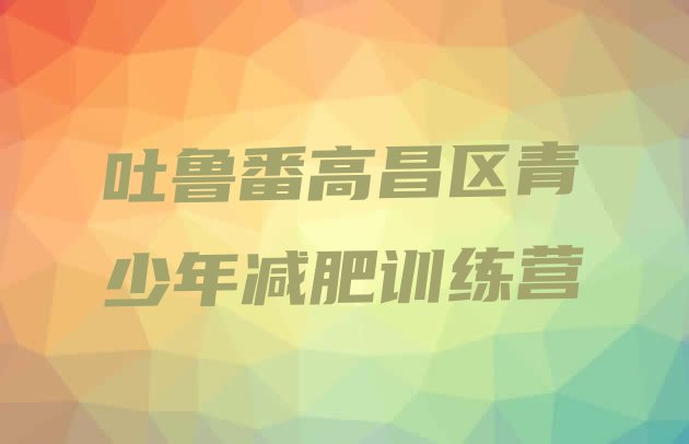 十大2025年吐鲁番高昌区减肥达人训练营收费排名排行榜