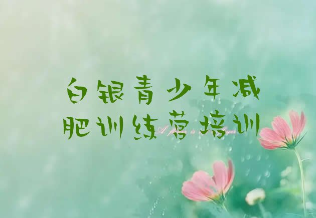 十大白银白银区达人减肥训练营排行榜