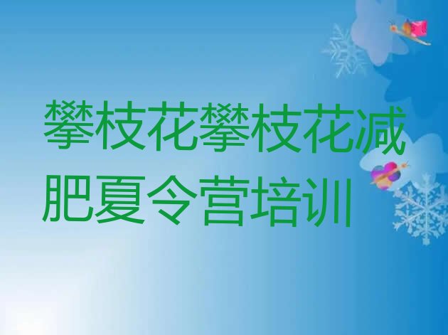 十大2025年攀枝花减肥营排行榜