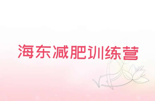 十大海东减肥达人训练营排名排行榜