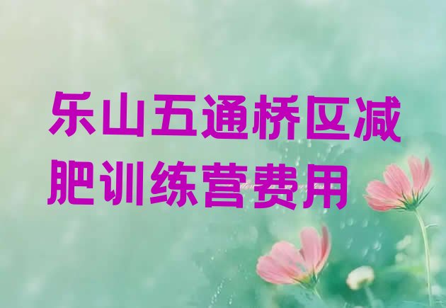 十大乐山五通桥区减肥训练营费用排行榜