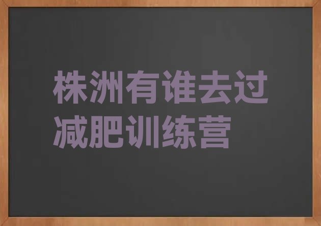 十大株洲有谁去过减肥训练营排行榜