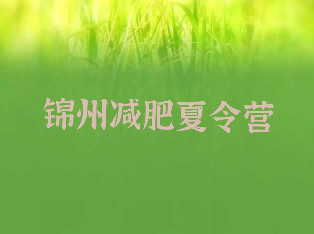 十大2025年锦州便宜的减肥训练营排名前五排行榜