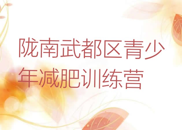 十大2025年陇南武都区去减肥训练营有用吗排行榜