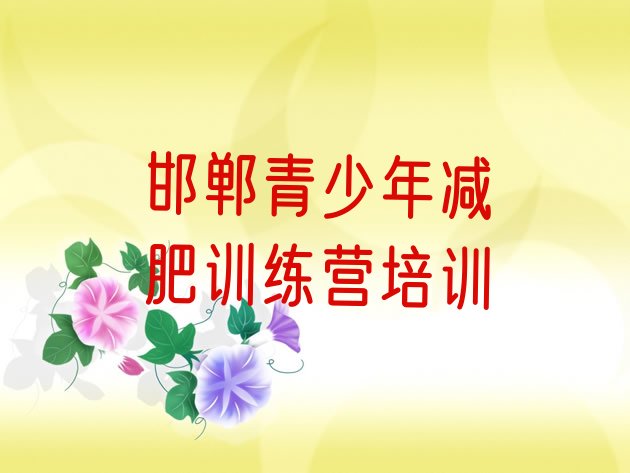 十大2025年邯郸峰峰矿区减肥塑身训练营排行榜