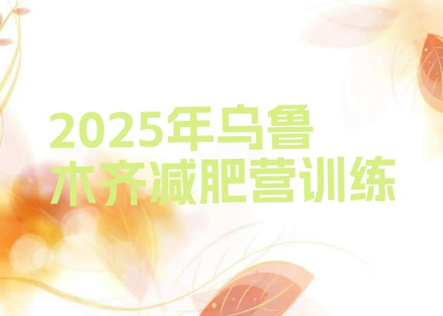 十大2025年乌鲁木齐减肥营训练排行榜