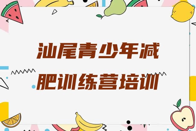 十大2025年汕尾哪里有减肥训练营排名前五排行榜