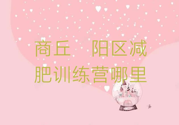 十大商丘睢阳区减肥训练营哪里排行榜