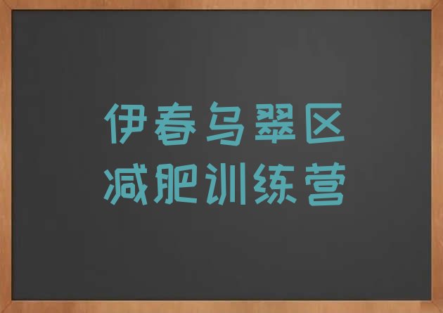 十大2025年伊春乌翠区减肥达人训练营排行榜