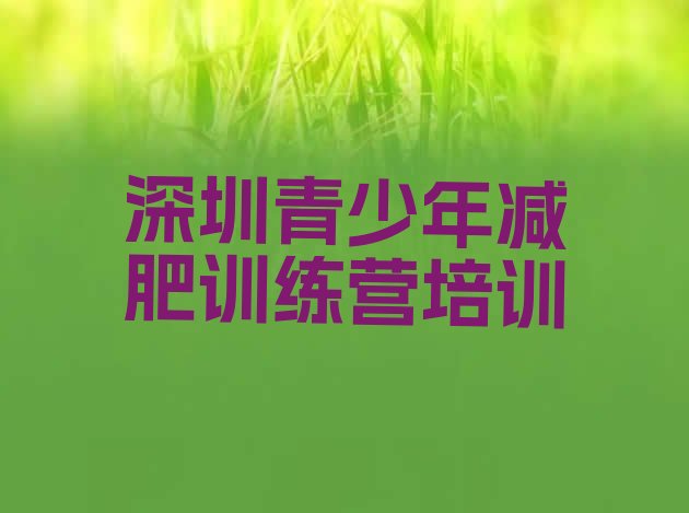 十大2025年深圳减肥训练营报名实力排名名单排行榜