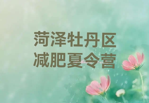 十大2026年菏泽牡丹区减肥班训练营排行榜