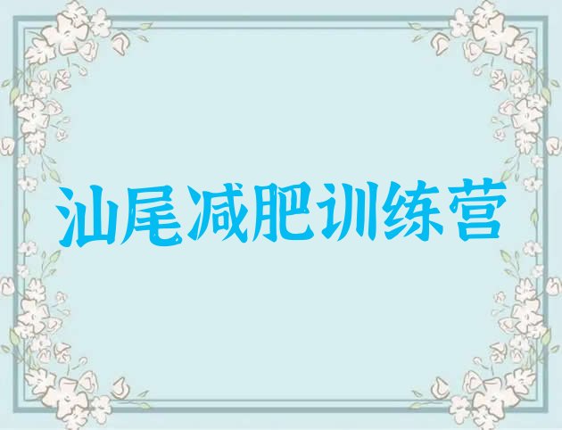 十大2026年汕尾训练减肥营排行榜