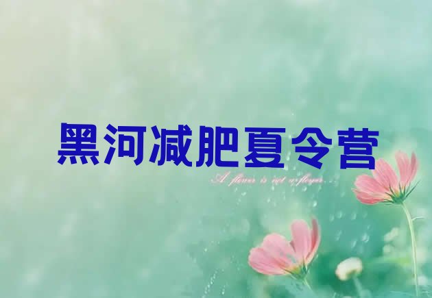 十大2026年黑河参加减肥训练营排行榜