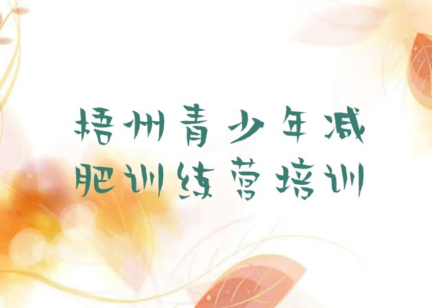 十大2026年梧州训练营减肥多少钱排名top10排行榜