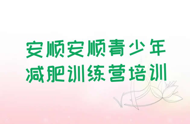 十大安顺减肥营价格排行榜