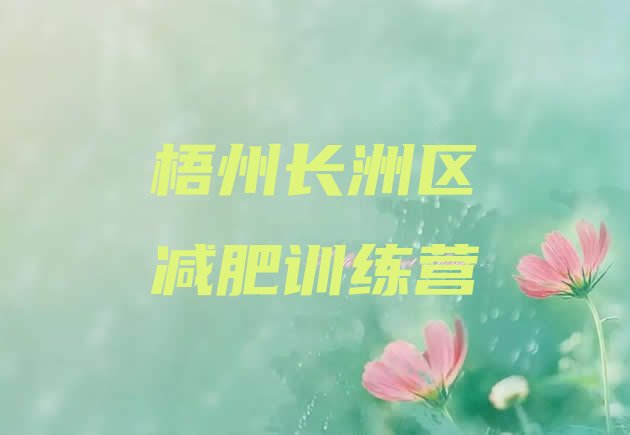 十大2026年梧州长洲区健康减肥训练营名单一览排行榜