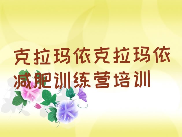 十大2026年克拉玛依独山子区青少年减肥夏令营排行榜