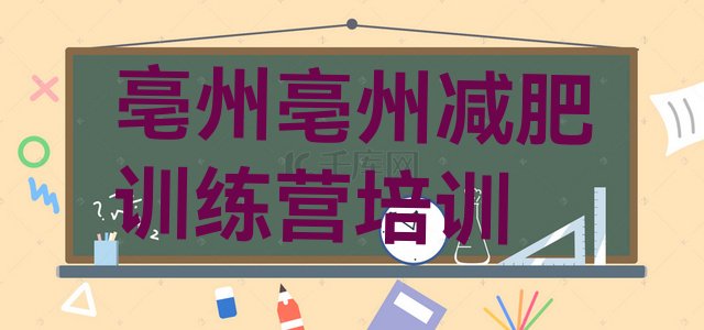 十大2026年亳州28天减肥训练营名单一览排行榜