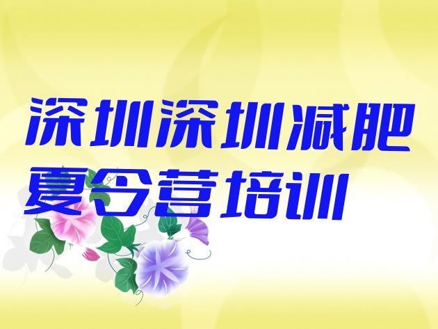 十大2026年深圳宝安区全封闭减肥训练营好吗排行榜