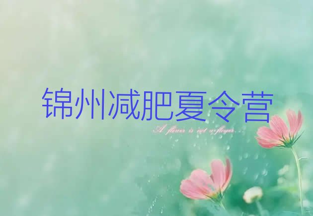 十大2026年锦州一个月减肥训练营排名一览表排行榜