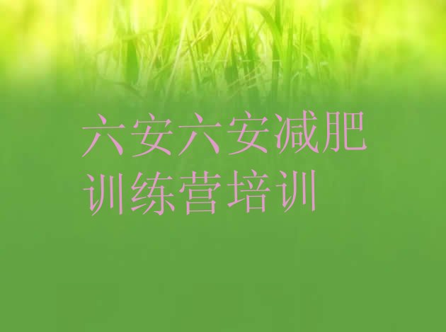 十大2026年六安哪个减肥训练营排行榜