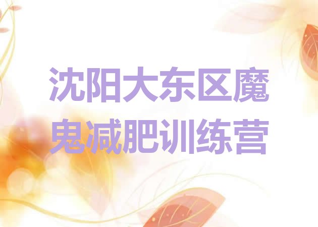 十大沈阳大东区魔鬼减肥训练营排行榜