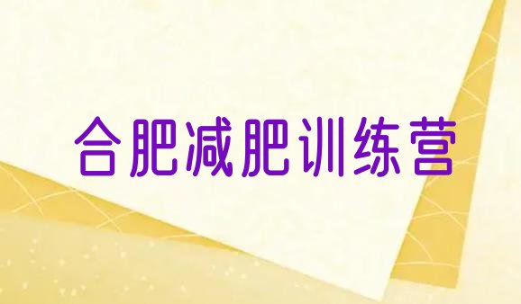 十大2026年合肥减肥营价格排行榜