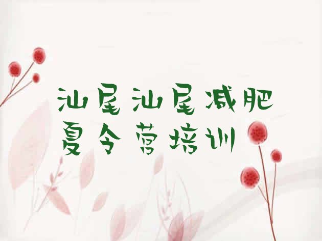 十大2026年汕尾减肥训练营一周排名一览表排行榜