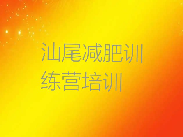 十大2026年汕尾一月减肥训练营排行榜