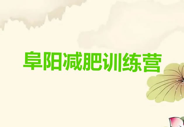 十大2026年阜阳减肥训练营报名排名排行榜